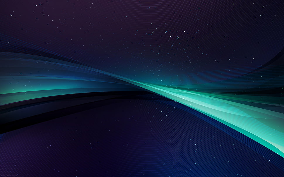 green and blue graphic wallpaper HD wallpaper